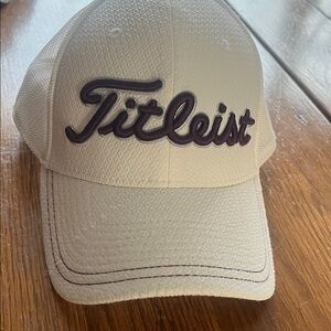 Titleist White and Purple Golf Cap